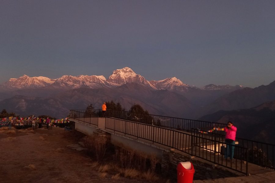 Ghorepani sunrise view Ghorepani sunrise view